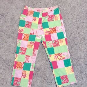 Vintage Lily Pulitzer Patchwork Pants.  Size 12. Perfect condition